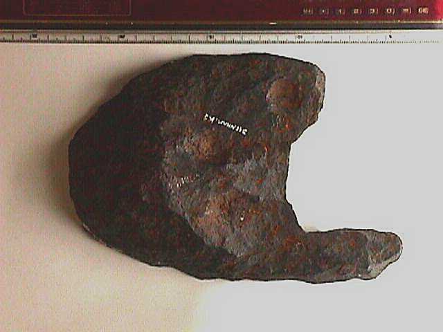 Meteorites are not white or whitish, certainly on the exterior